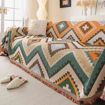 Подушки для дивана в стиле бохо, новые подушки для дивана, сезон, универсальные, противоскользящие, с защитой от кошачьих царапин, для гостиной, украшения дивана 180x130cm 1pcs