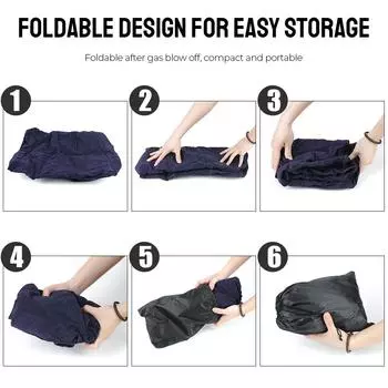 Подушки для ног для путешествий, надувная подушка для ног, портативная, из ПВХ, для самолета, автомобиля, автобуса, 3 слоя, регулируемая высокая поддержка ног темно-синий