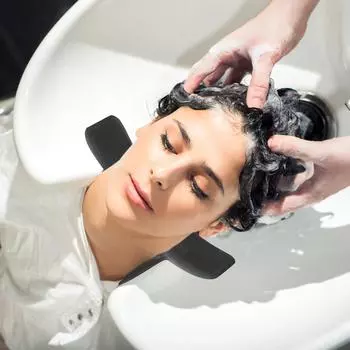 Подушки для шампуня, подголовник, безопасные рога, ванна, шея для ванны, черная поддержка, подушка для мытья волос чёрный