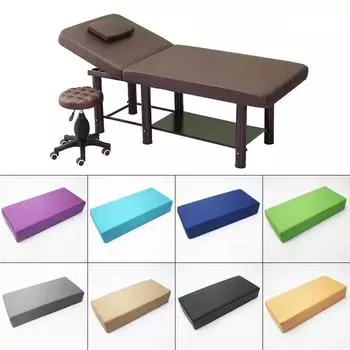 Подушки для шеи 45x20x8 см для спящих на боку, пенопластовые подушки для сна, подушка для головы, водонепроницаемая искусственная кожа, легко чистится 45X20X8CM чёрный