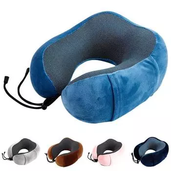 Подушки для шеи Подушка для шеи из пеноматериала с эффектом памяти Подушка для шеи с медленным отскоком Мягкая подушка для шеи U-образная подушка для шеи Здравоохранение Ювелирные изделия розовый