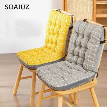 Подушки для стула с клетчатым узором, осенне-зимняя подушка для студенческого сиденья, Нескользящие офисные подушки для спины, домашний декор, подушка для сидения, супер мягкая 33*42*45cm