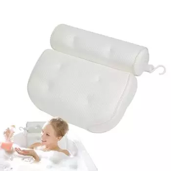 Подушки для ванны для шеи 3D сетчатые душевые принадлежности эргономичная подушка для ванны подушка нескользящая удобная для классики белый