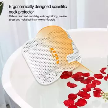 Подушки для ванны Роскошная подушка для ванны Подушка для душа с присоской Подушка для сидения Подушки для ванны для головы и шеи Аксессуары для ванны белый