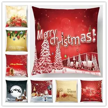 Подушки, Эксклюзивные трансграничные наволочки, Подушки, Супермягкие рождественские наволочки 40x40cm