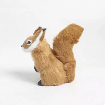 Подушки Куклы Модель Белка Плюшевая Кукла Имитация Белки Мягкие Игрушки Белка Мягкие Игрушки Животные Мягкие Игрушки 8*7cm