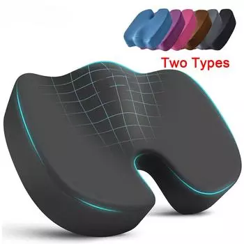 Подушки сиденья для офисных стульев, подушечки для копчика из пены с эффектом памяти от боли в копчике, подушка для облегчения ишиаса, правильная осанка сидения