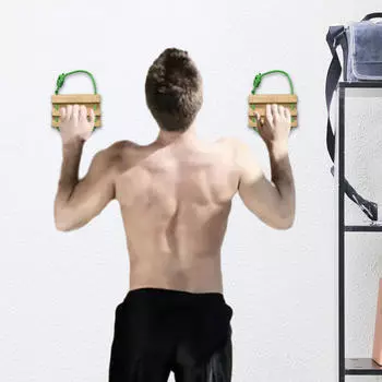 Подвес для скалолазания, подтягивание грифа для тренировок верхней части тела, деревянное пособие