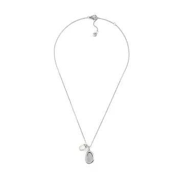 Подвеска AGNETHE PEARL с белым пресноводным жемчугом SKJ1831040 [Skagen] для женщин и ожерелье, серебряный