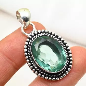 Подвеска Aqua Apatite, кулон из стерлингового серебра 925 пробы, ювелирные изделия ручной работы с драгоценными камнями, подарки для жены, абсолютно новый кулон 1.65 Inches синий