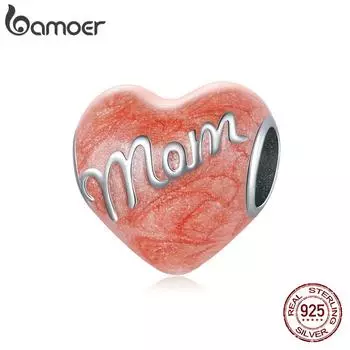 Подвеска BAMOER из стерлингового серебра 925 пробы на День Благодарения подходит для оригинального браслета диаметром 3 мм