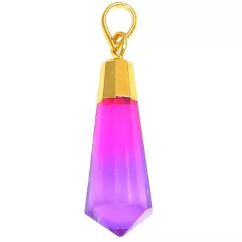 Подвеска Био-Турмалин Кварц 14CT Позолоченный Ювелирные Изделия Ручной Работы 1.5