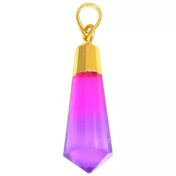 Подвеска Био-Турмалин Кварц 14CT Позолоченный Ювелирные Изделия Ручной Работы 1.5