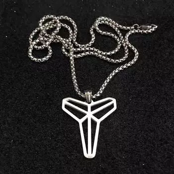 Подвеска Black Mamba Scabbard, модное титановое ожерелье, ювелирное украшение для мужчин и женщин. серебряный