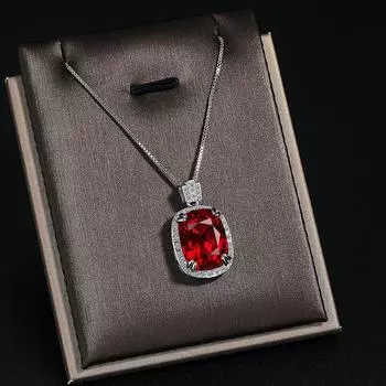 Подвеска Большое ожерелье Темперамент Преувеличенный Сапфир Цветные украшения Женские Подарки на День Святого Валентина Романтические Аксессуары copper белого золота