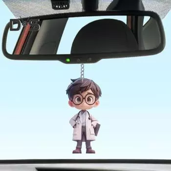 Подвеска-брелок «Медсестра» в виде символа благодарности. Ключевой аксессуар в виде медсестры для выпускников-ассистентов врачей. 6