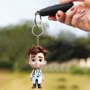 Подвеска-брелок «Медсестра» в виде символа благодарности. Аксессуар для ключей в стиле медсестры. 2