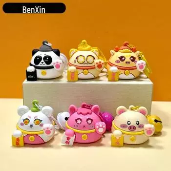 Подвеска-брелок с изображением мультфильма «Благоприятный» — креативный новогодний подарок и аксессуар для сумки Single OPP Bag Packaging