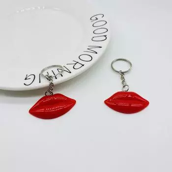 Подвеска-брелок в виде губ: Миниатюрный рот - китайский подарок на День святого Валентина Lip with Sheep s Eye Accessory