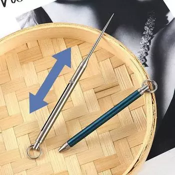 Подвеска-брелок в виде телескопической зубочистки из титанового сплава