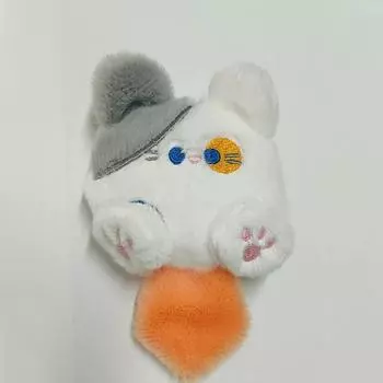 Подвеска Butter Plush, брелок, брошь с изображением мультфильма, милое украшение для студенческого рюкзака, брошь-аксессуар One Size белый