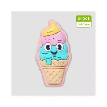 Подвеска Crocs Smile Ice Cream Con Gibbitz 10014853 onefree
