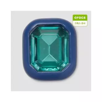 Подвеска Crocs Zibbitz с синими и зелеными квадратными драгоценными камнями 10014511 onefree