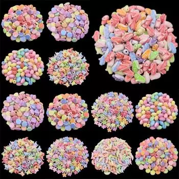 Подвеска Цветок Луна Ракушка Оптовая Ожерелье Браслет Бусины DIY Ремесло многоцветный 20/40 шт. Для изготовления ювелирных изделий 40Pcs 9mm Style 8