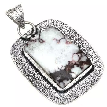 Подвеска дизайнерская яшма драгоценный камень подарок на День матери серебряное украшение 2