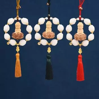 Подвеска для автомобиля Лотос Подвеска Будда Украшение Тыква Благословение Украшение Креативный Самшит Высококачественный Новый Подвеска Автомобильные Аксессуары Интерьер