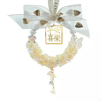 Подвеска для автомобиля, подвесное украшение на удачу, орнамент фэншуй, украшение для благословения сзади жёлтый