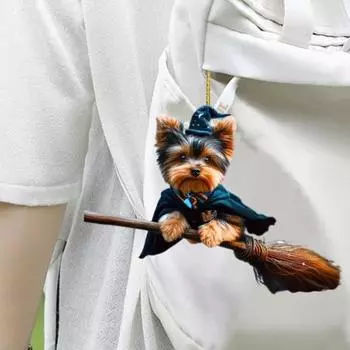 Подвеска для автомобиля, подвесное украшение со шнурком, легко повесить, очаровательный внешний вид, в форме животного, собаки