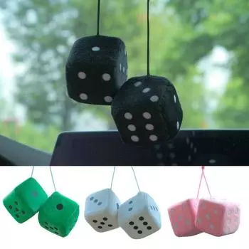 Подвеска для автомобиля в стиле ретро-игральных костей 7*14*7CM белый