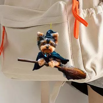 Подвеска для автомобиля Yousheng, подвесное украшение со шнурком, легко повесить, очаровательный внешний вид, украшение в форме рождественской елки в форме собаки A