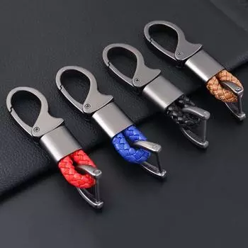 Подвеска для ключей, аксессуары, плетеный шнур, брелок, ремешок, автомобильный держатель для ключей, подвесной брелок на талию чёрный