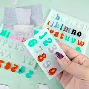 Подвеска для ключей Буквы Принадлежности для выпечки Инструменты для украшения торта Эпоксидная литьевая форма Форма для алфавита прозрачный