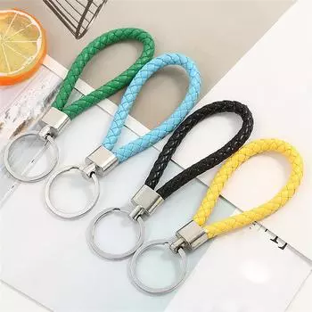 Подвеска для ключей от автомобиля, портативный кожаный брелок для ключей, ювелирное изделие, брелок для ключей, сумка, подвеска, номер телефона, модный уникальный красный