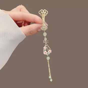 Подвеска для конского платья Брошь Пипа Кисточка Нажимная планка Женская Ханфу Чеонгсам Пряжка Аксессуары Женские