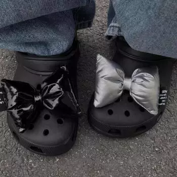 Подвеска для обуви, булавки «сделай сам», 3D большие лакированные кожаные украшения с ярким бантом, пряжка для обуви с отверстиями, набор подвесок, аксессуары, подарок для детей для мальчиков и девочек CHINA