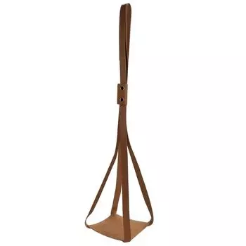 Подвеска для растений из искусственной кожи, подвесной держатель для цветочного горшка, декор для дома, украшение для сада, коричневый квадратный