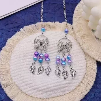 Подвеска для салона автомобиля, зеркало заднего вида, подвесные украшения, Ловец снов, украшения автомобиля, бусины, стильные автомобильные аксессуары звезда