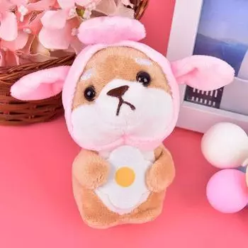 Подвеска для собак Шиба-ину плюшевый брелок милый плюшевый брелок сумка телефон кулон розовый