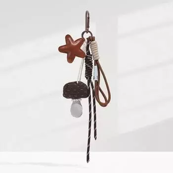 Подвеска для сумки из мультфильма, нейлоновая плетеная сумка, аксессуары, Звезда, гриб, подвеска для сумки для женщин, подарок