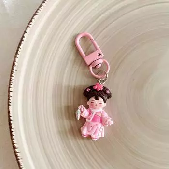 Подвеска для сумки Принцесса династии Тан Брелоки в китайском стиле Подвеска для девушки в ханфу Детская Style 1