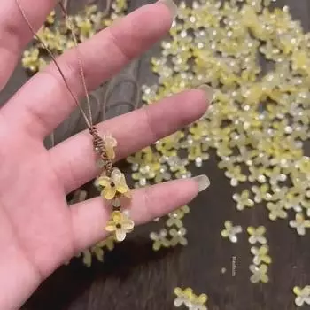 Подвеска для телефона и сумки в виде свежего цветка золотистого османтуса