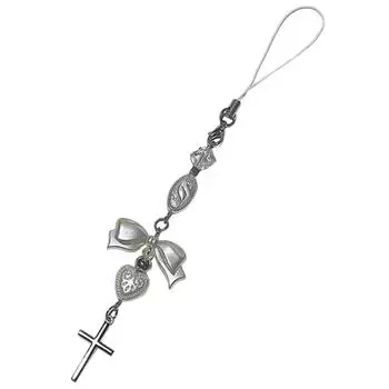 Подвеска для телефона из бисера, крутая цепочка для телефона, стильная подвеска-сумка, модная подвеска для телефона с бантом, подходит для любого случая T5