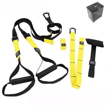 Подвеска для тренировок, фитнес-силовой силовой подвесной тренажер, регулируемый пояс для йоги, настенное крепление, профессиональный натяжитель Trx