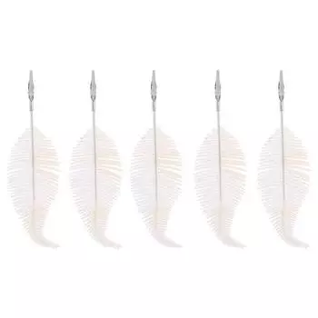 Подвеска для украшения рождественской елки, гладкая светящаяся клипса с перьями, креативное украшение One Size белый