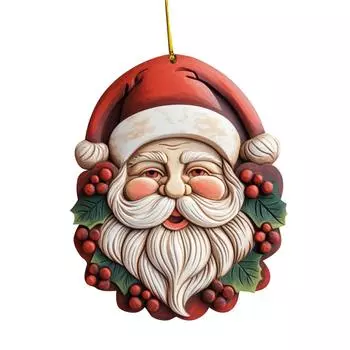 Подвеска для украшения рождественской елки, забавный мультяшный милый кулон, украшение для садовой елки, незабываемый подарок One Size