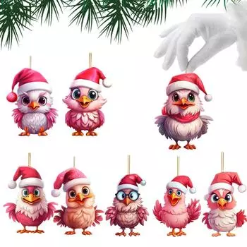 Подвеска для украшения рождественской елки, забавный мультяшный милый кулон, украшение для садовой елки, незабываемый подарок One Size